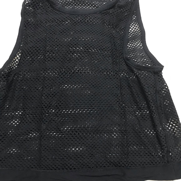 Lululemon cropped bra and mesh tank - Picture 3 of 5